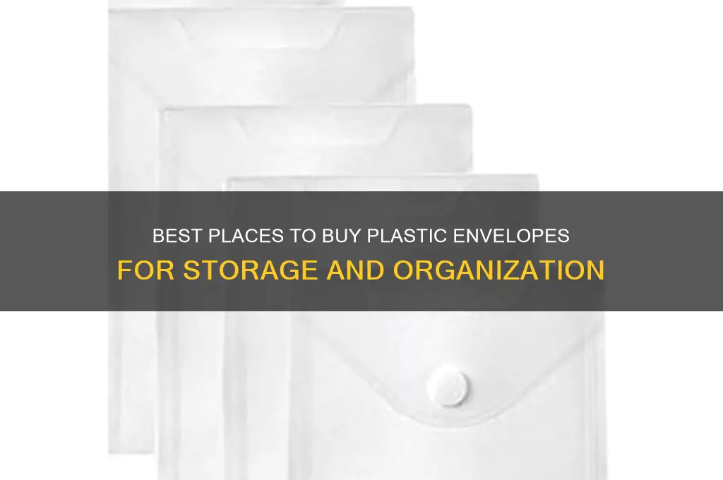 where to get plastic envelopes
