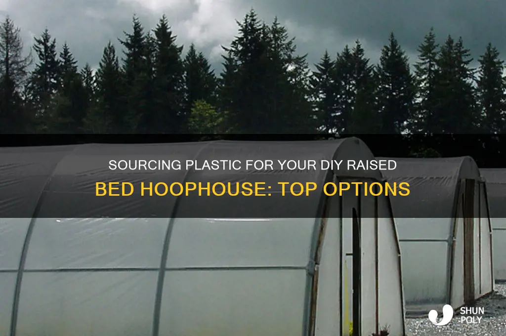 where to get plastic for raised bed hoophouse