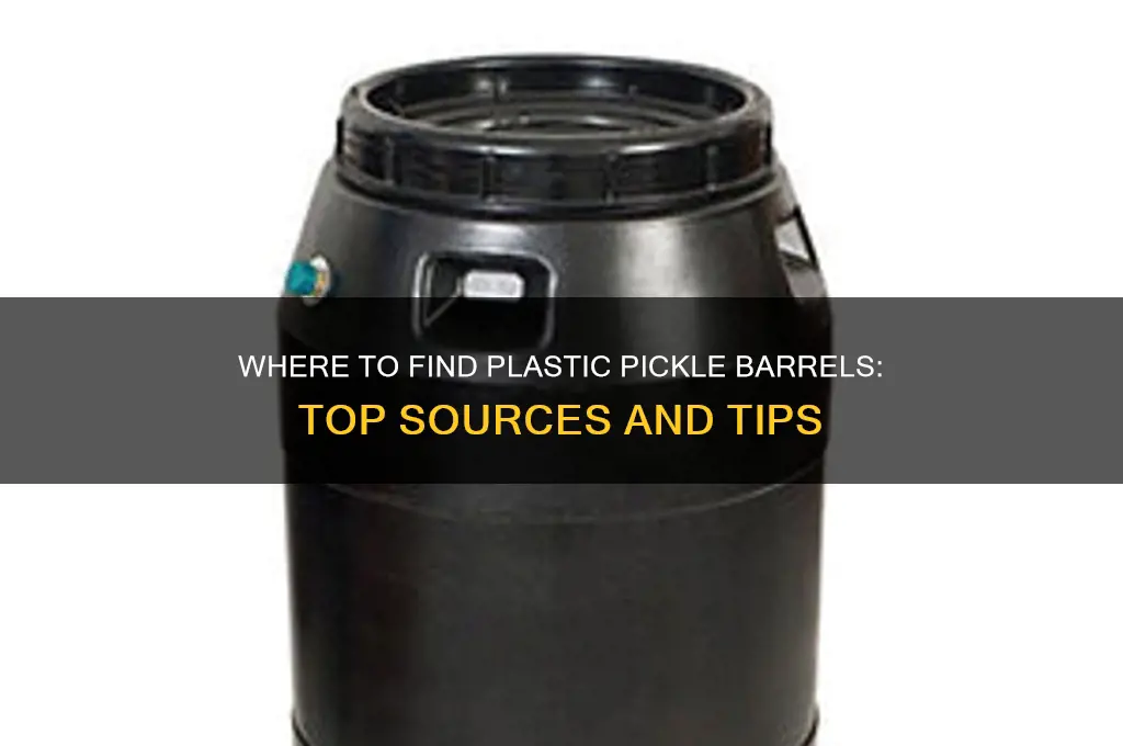 where to get plastic pickle barrel
