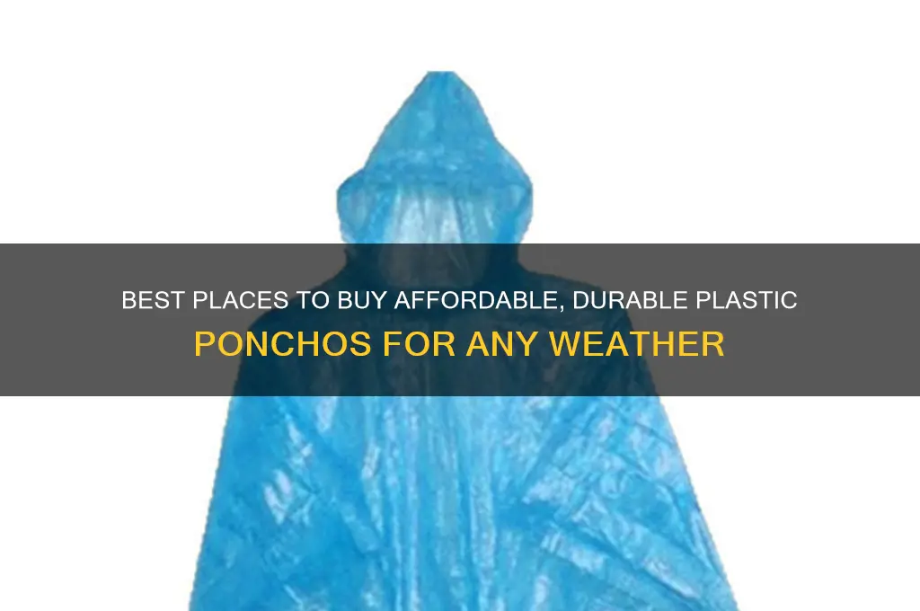 where to get plastic ponchos