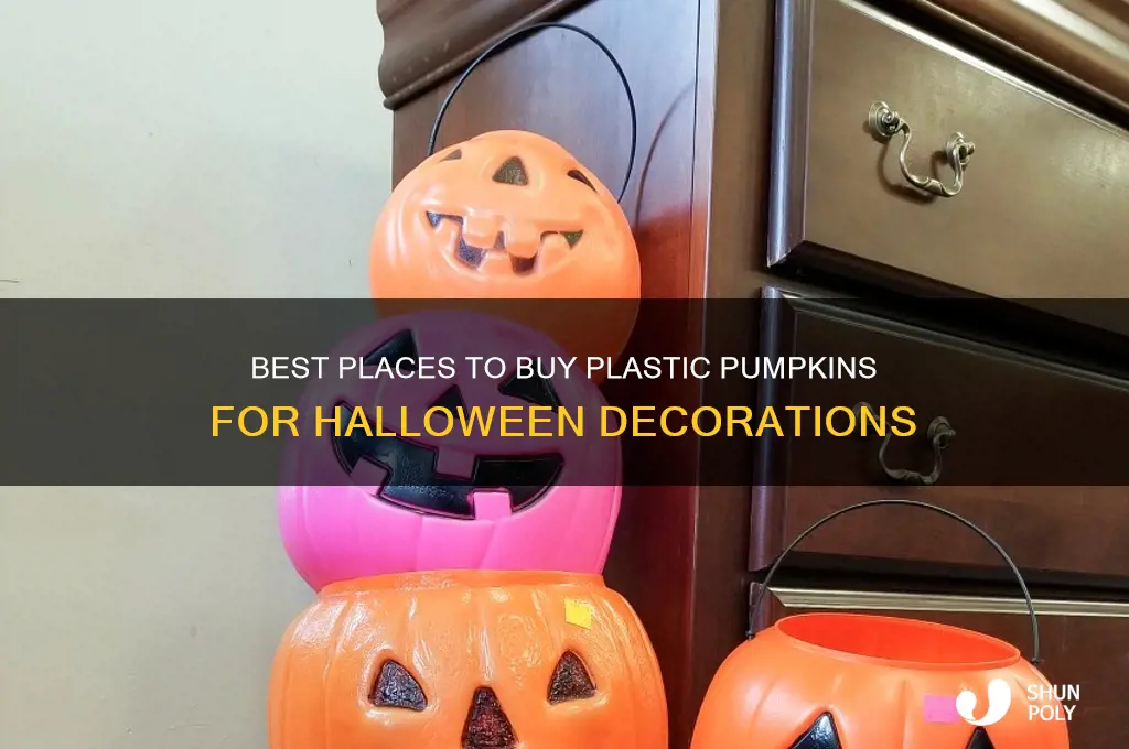 where to get plastic pumpkins