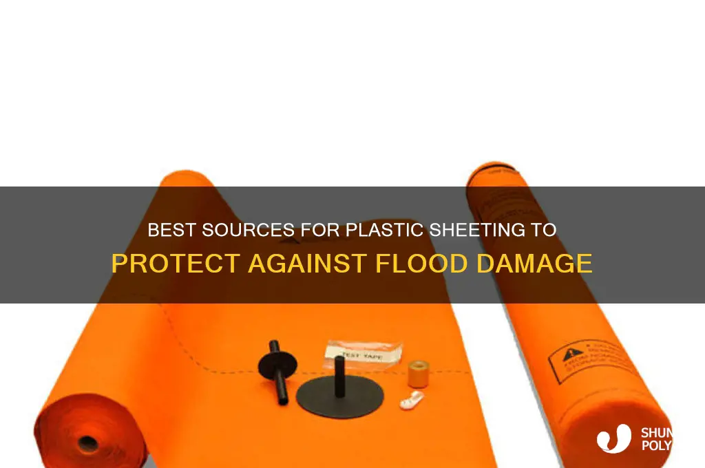 where to get plastic sheeting for flooding