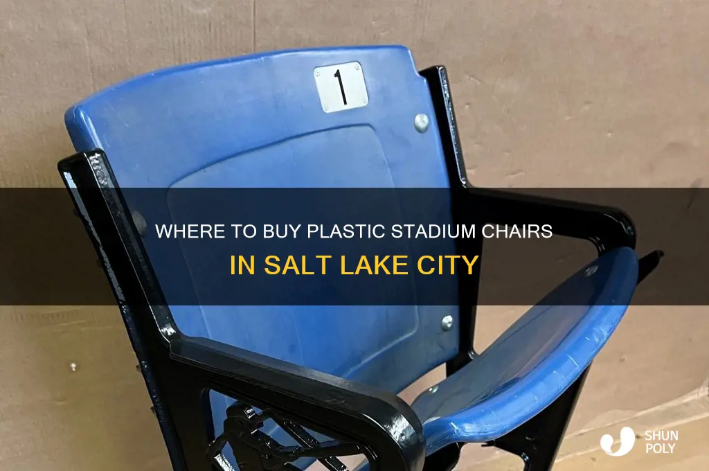 where to get plastic stadium chairs in salt lake city