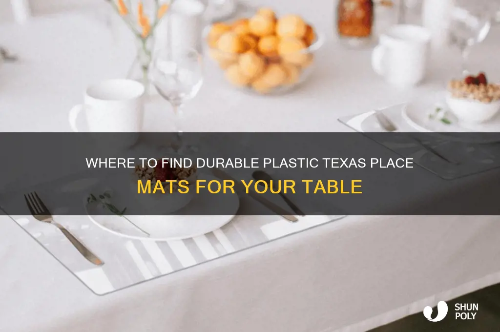 where to get plastic texas place mats