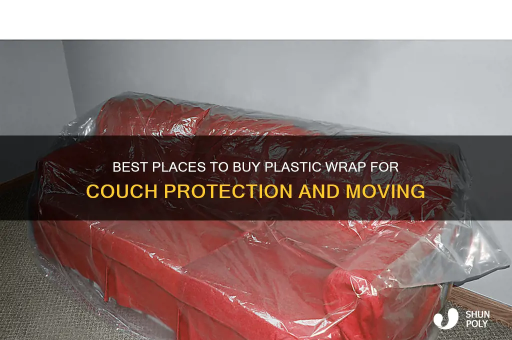 where to get plastic to wrap couch