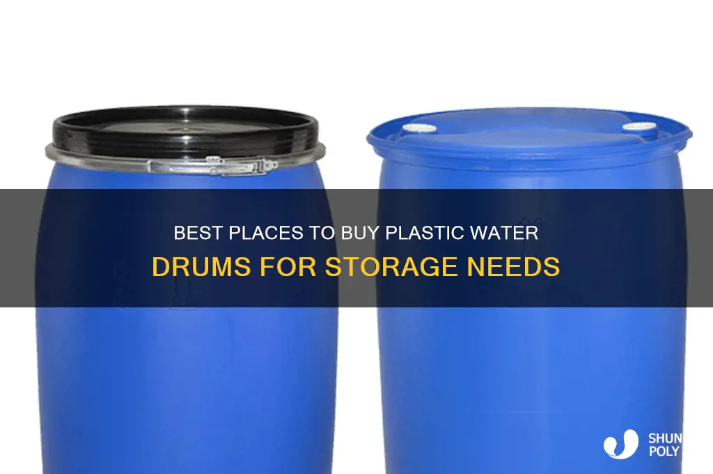 where to get plastic water drums