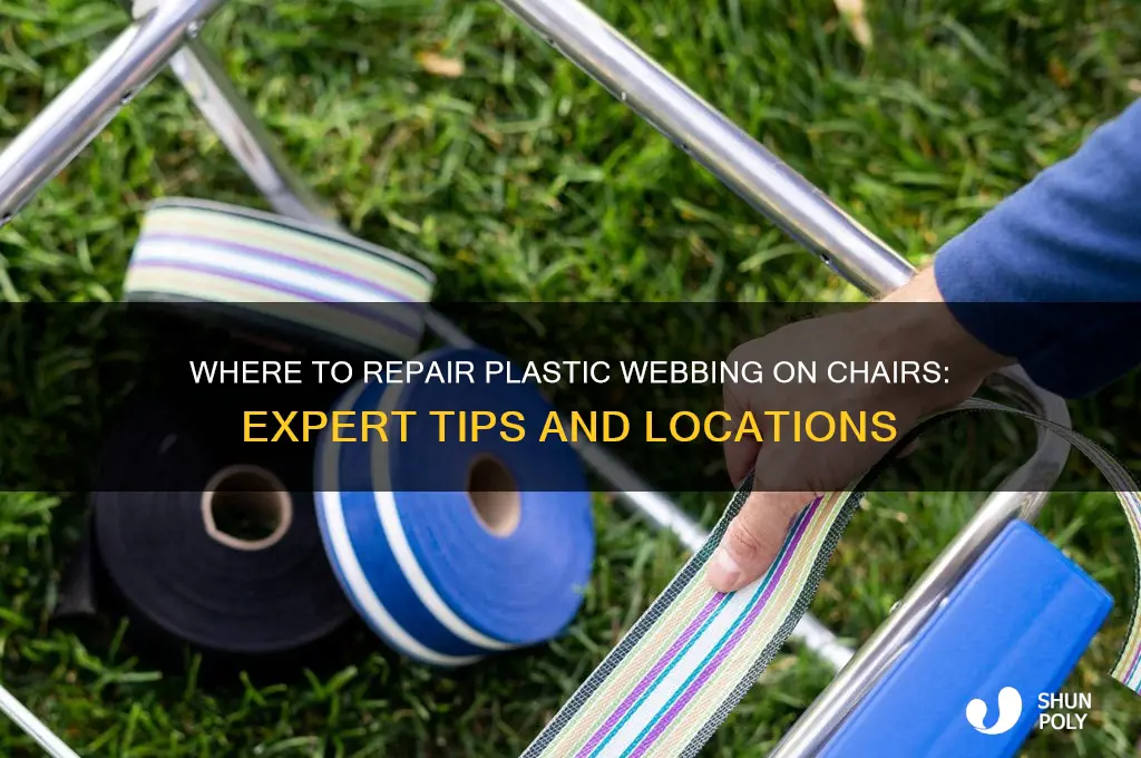 where to get plastic webbing on chairs repaired