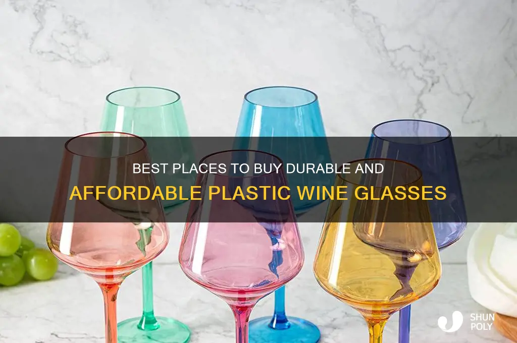 where to get plastic wine glasses