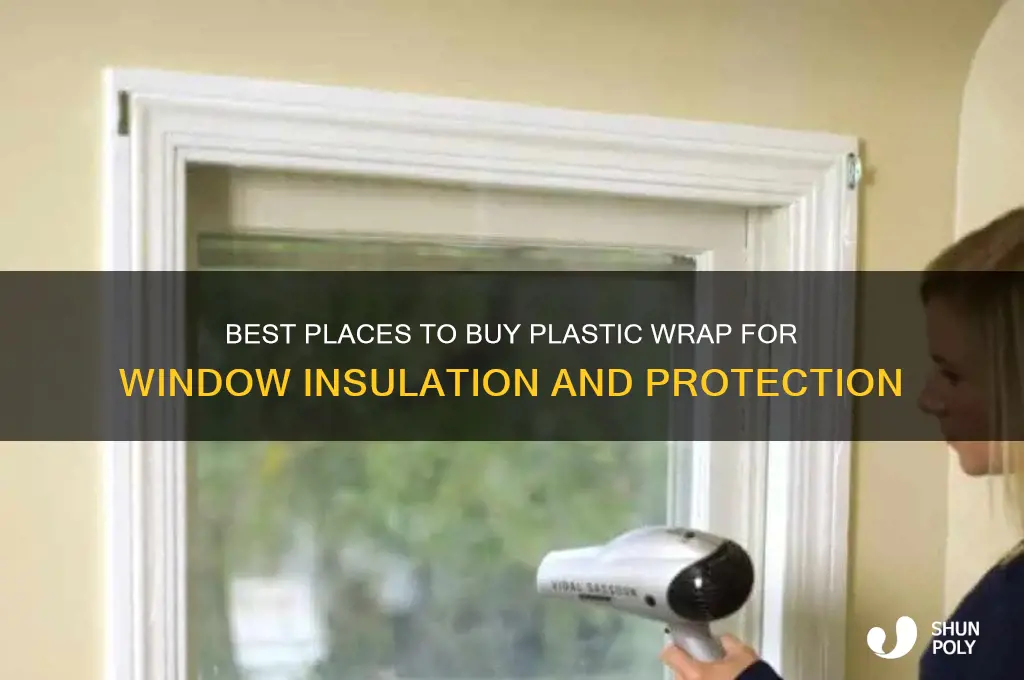 where to get plastic wrap for windows