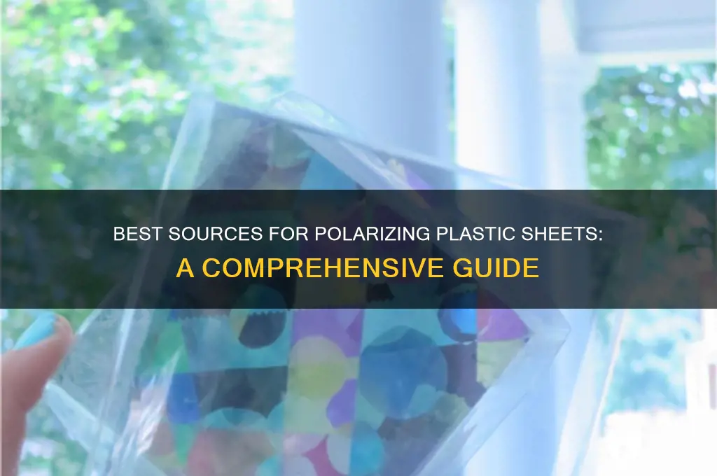 where to get polarizing plastic sheet