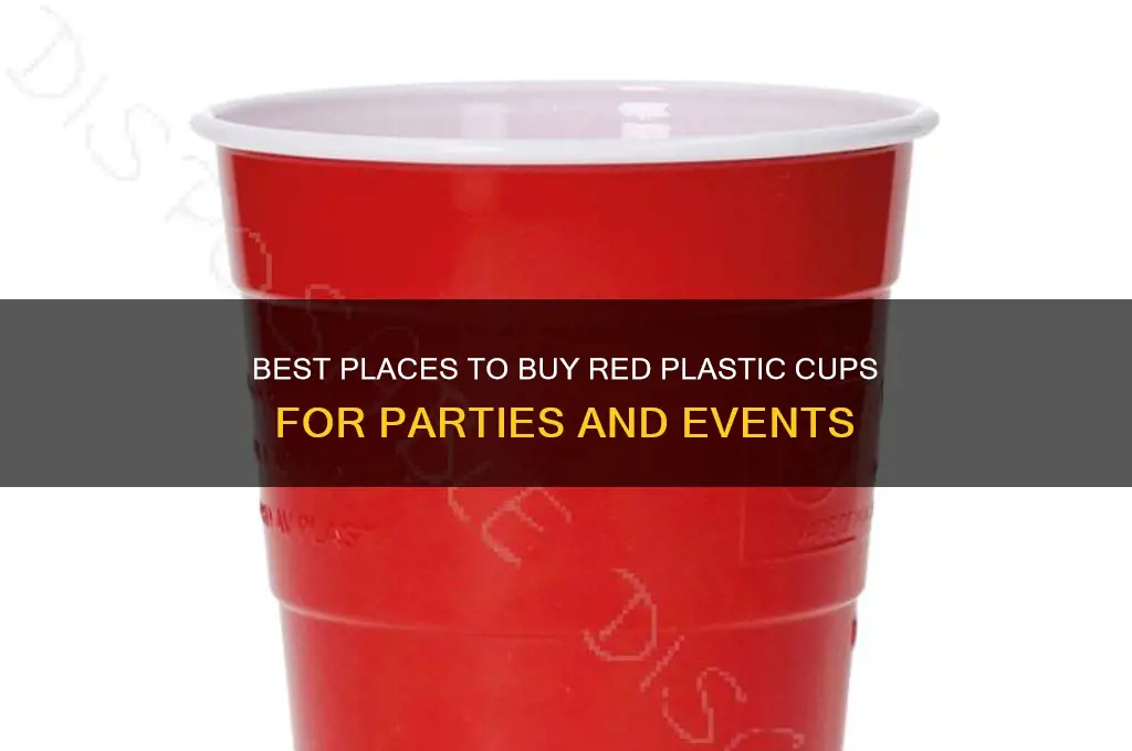 where to get red plastic cups
