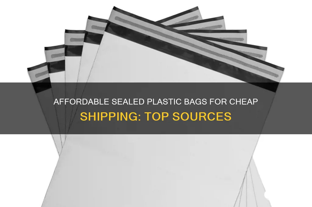 where to get sealed plastic bags for cheap shipping