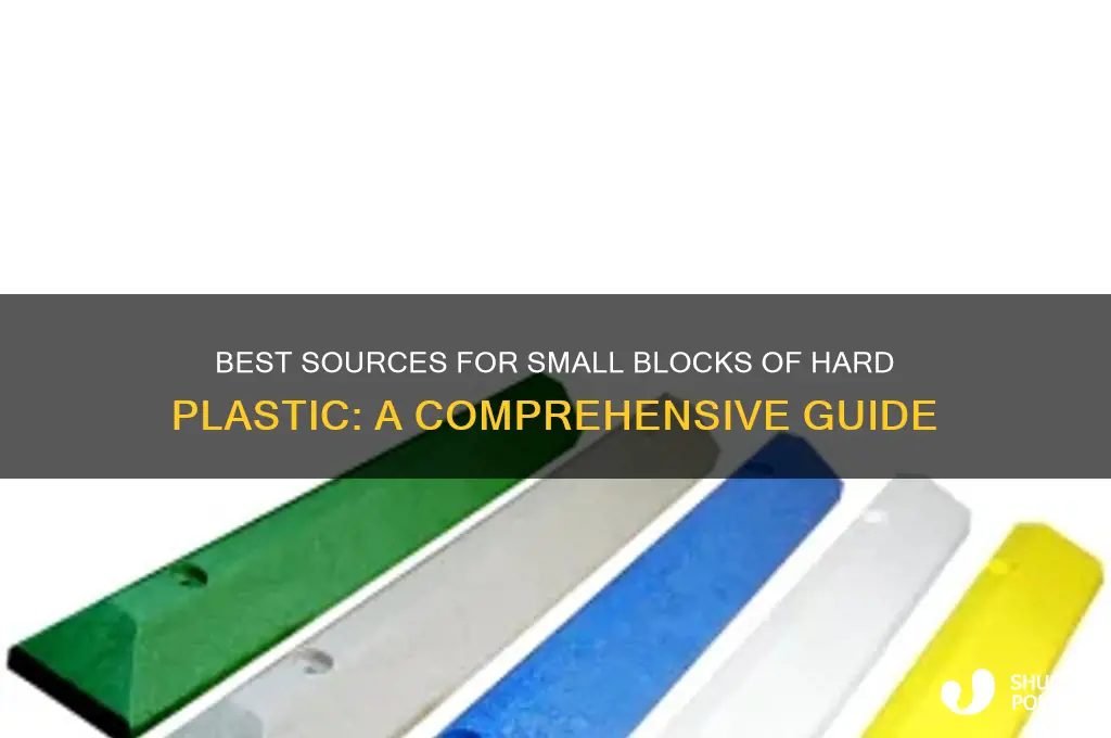 where to get small blcks of hard plastic