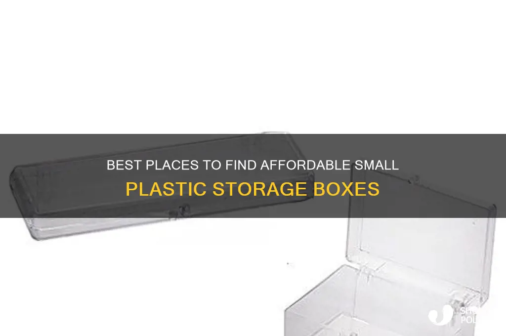 where to get small plastic boxes
