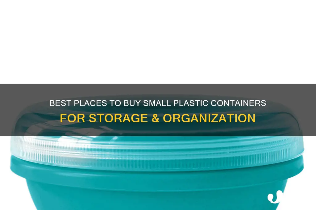 where to get small plastic containers