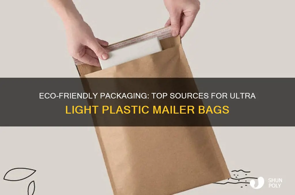 where to get ultra light plastic mailer bags