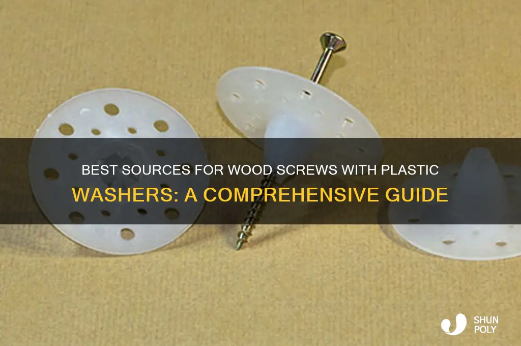 where to get wood screws with plastic whashers