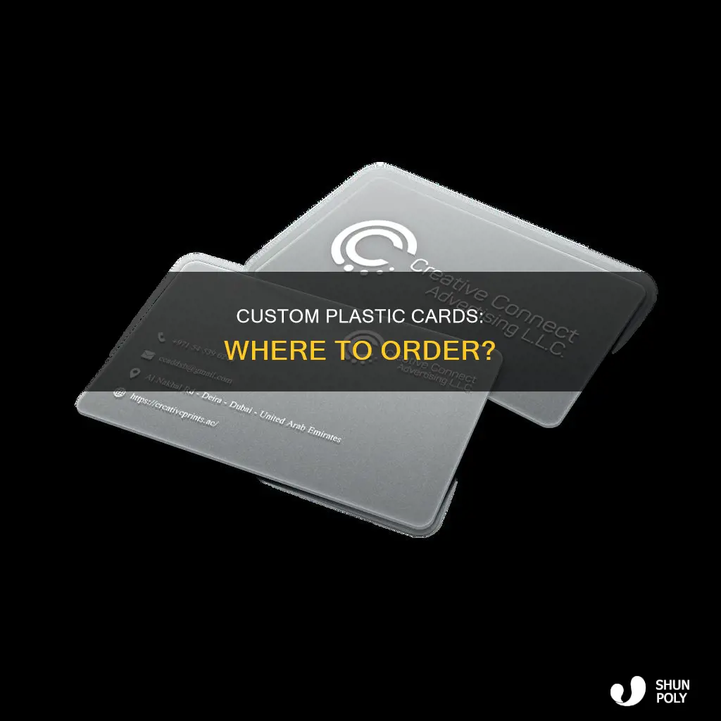 where to order custom plastic card