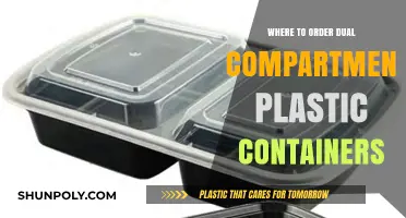 Sturdy Storage: Dual Compartment Plastic Containers