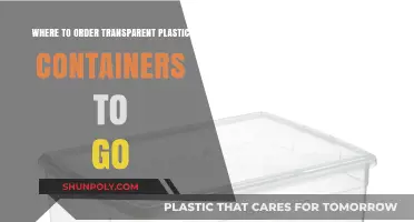 Go Green: Order Transparent Containers