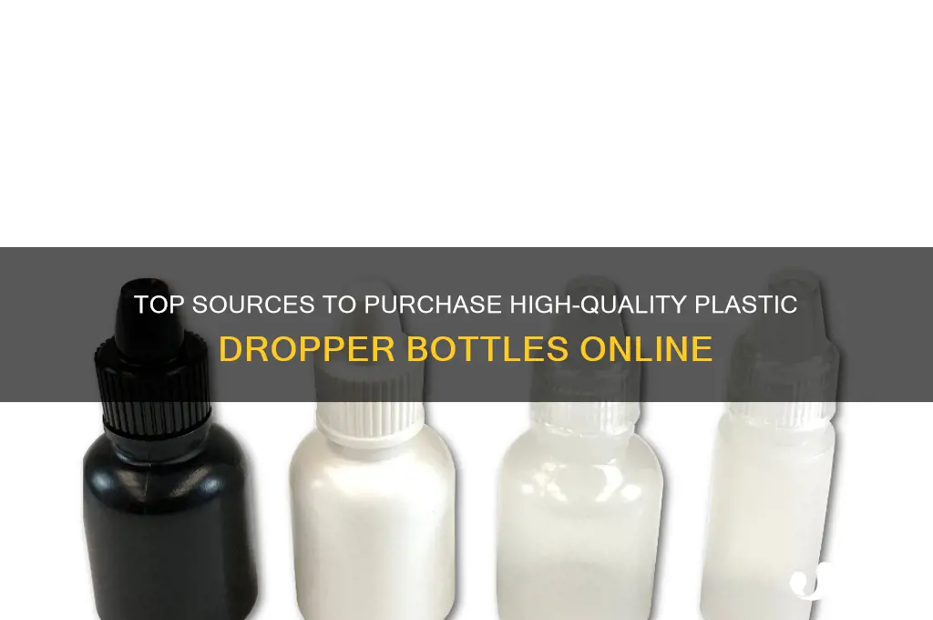 where to plastic buy dropper bottles
