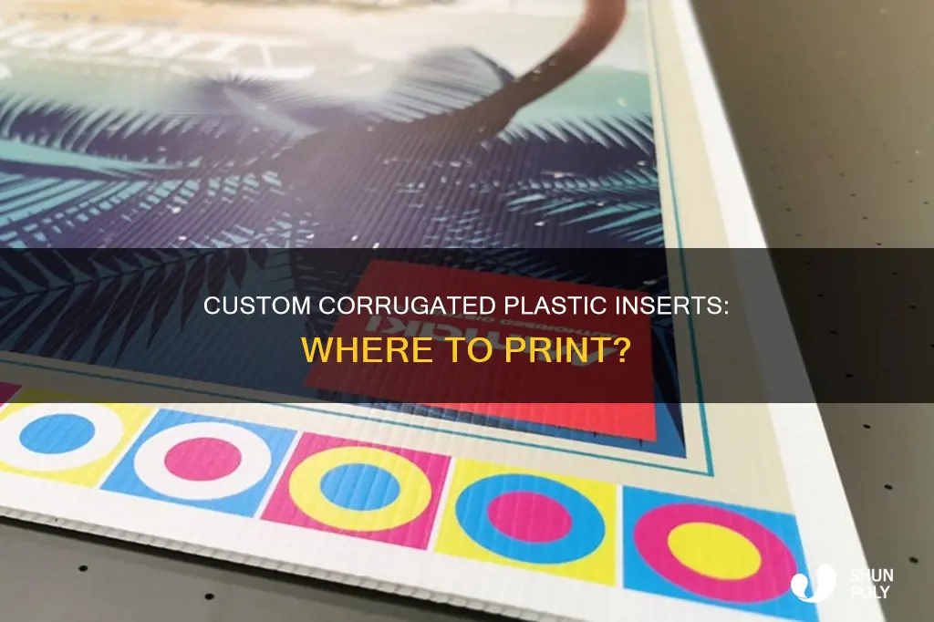 where to print corragated plastic insert