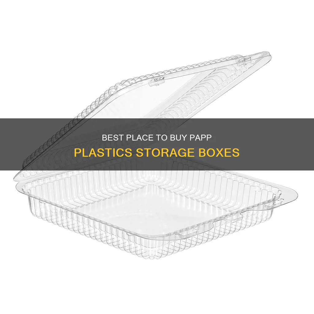 where to purchase papp plastics storage boxes