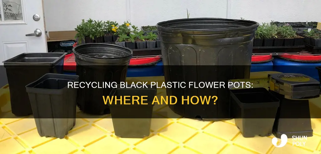 where to recycle black plastic flower pots