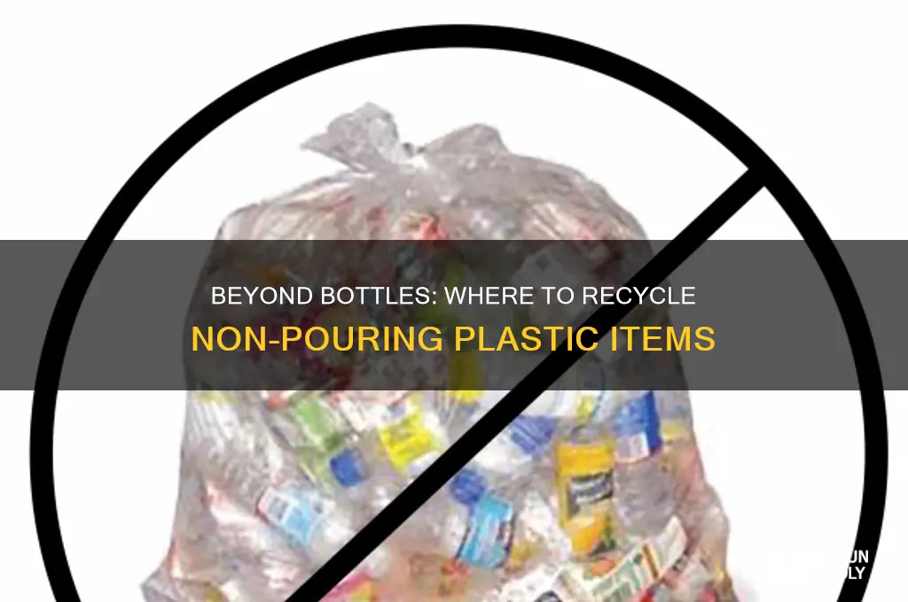 where to recycle plastics that are not pouring bottles