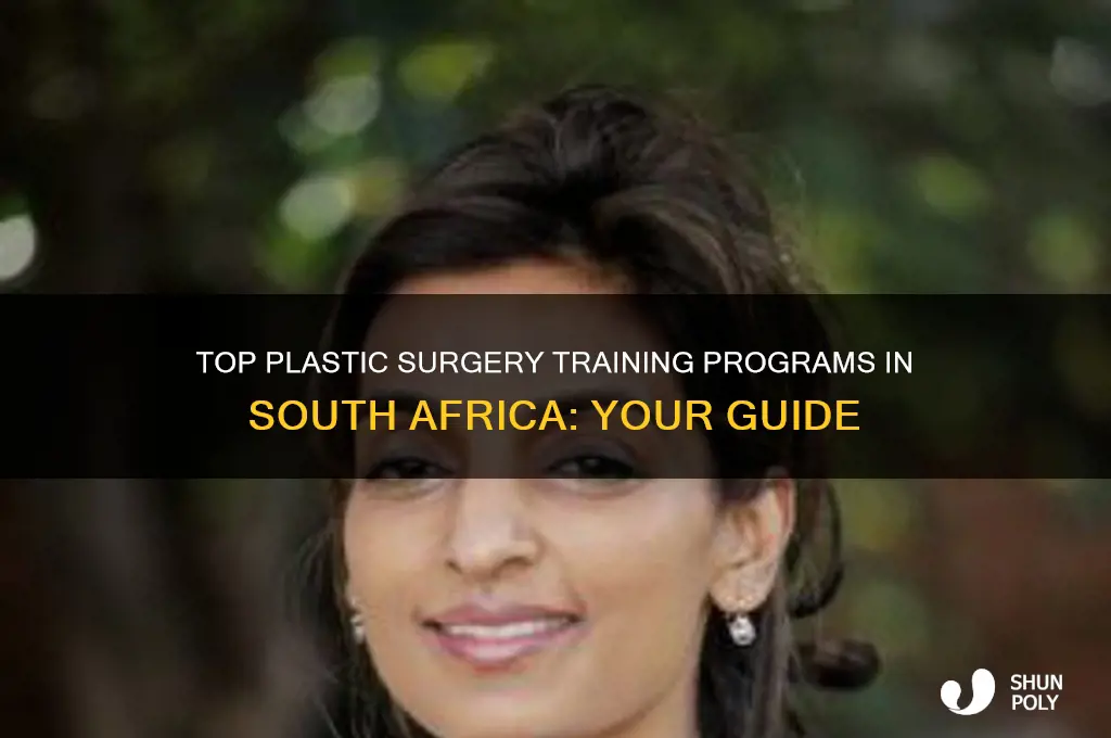 where to study plastic surgery in south africa