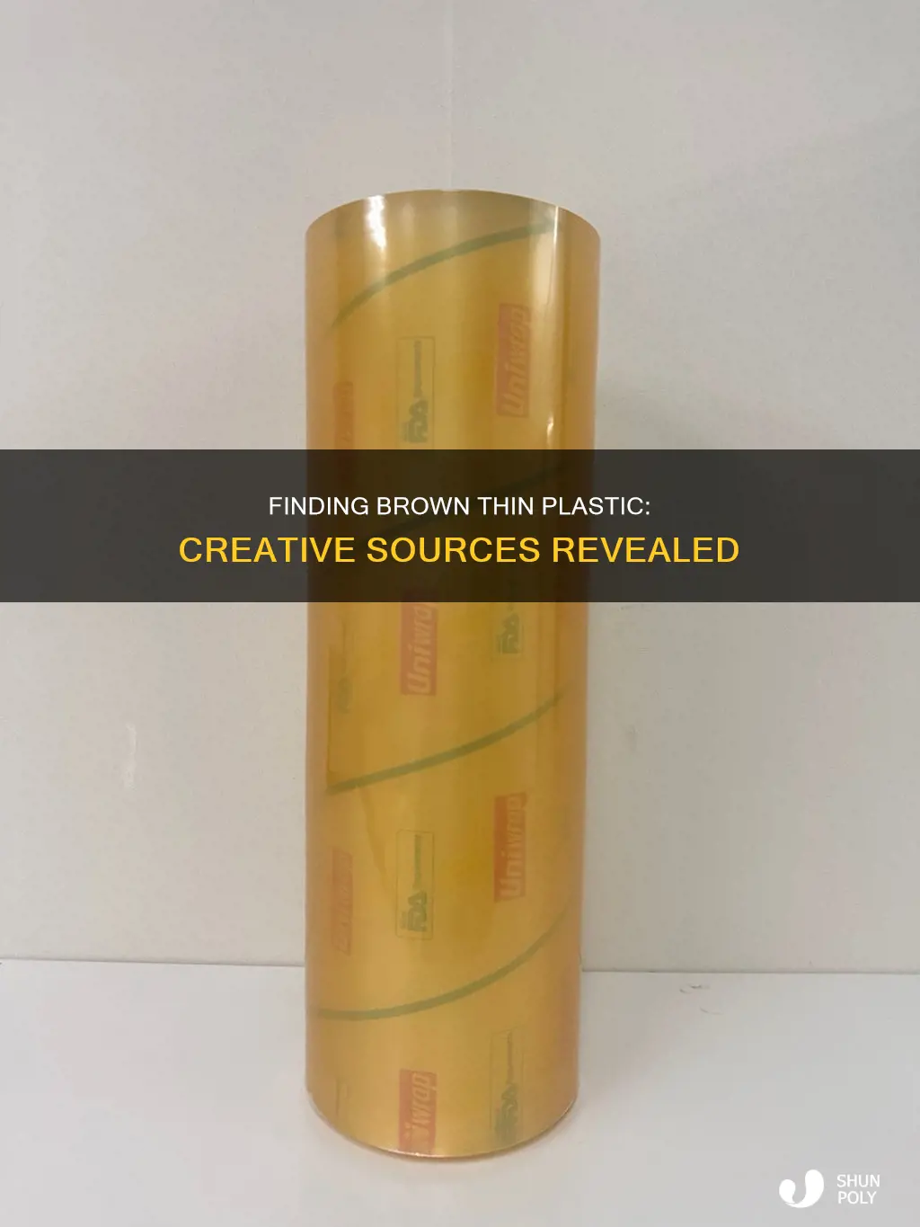 where would i find brown thin plastic