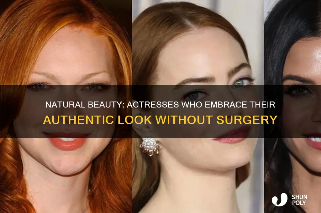 which actress did not do plastic surgery