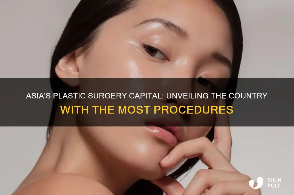 which asian country has the most plastic surgery
