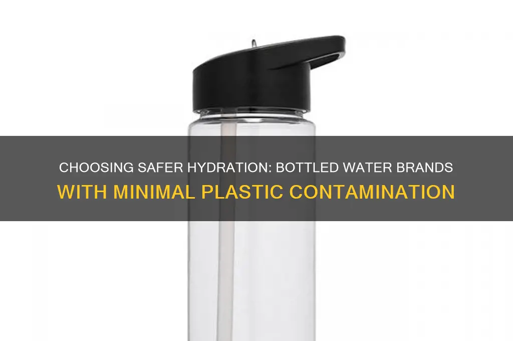 which bottled water has less plastics in it