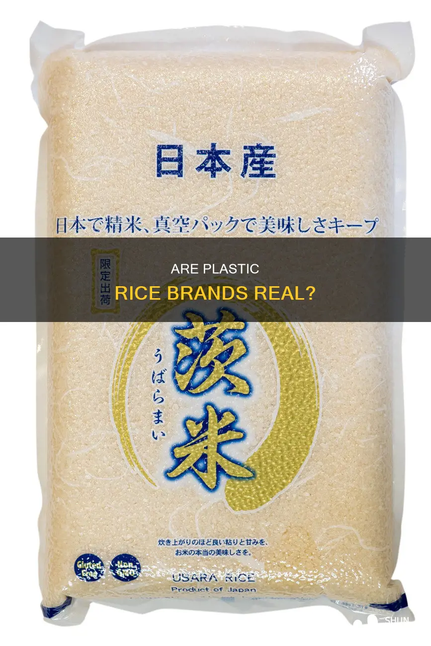 which brands of rice are plastic