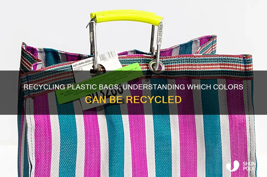 which color plastic bags can be recycled