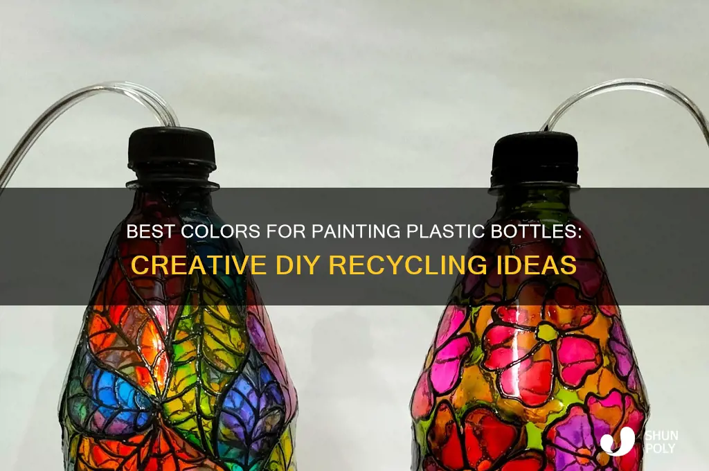 which colors are used to paint plastic bottles