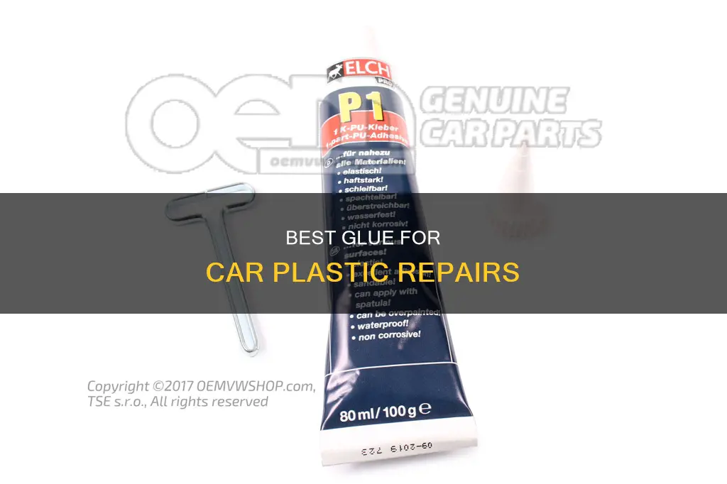 which glie wlrks on car plastic