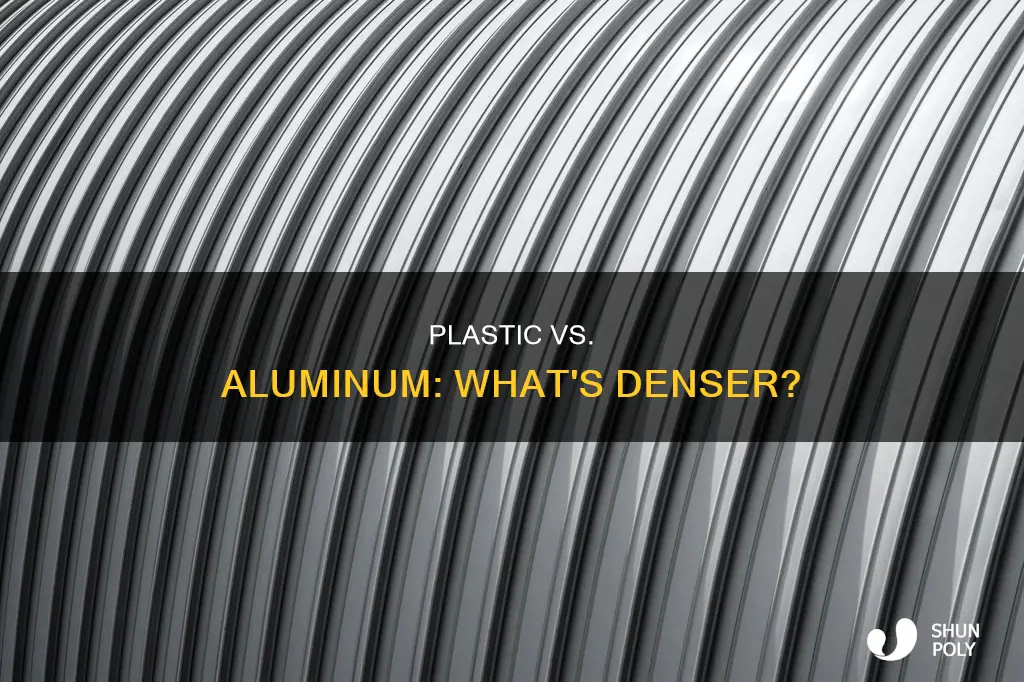 which is denser plastic or aluminum