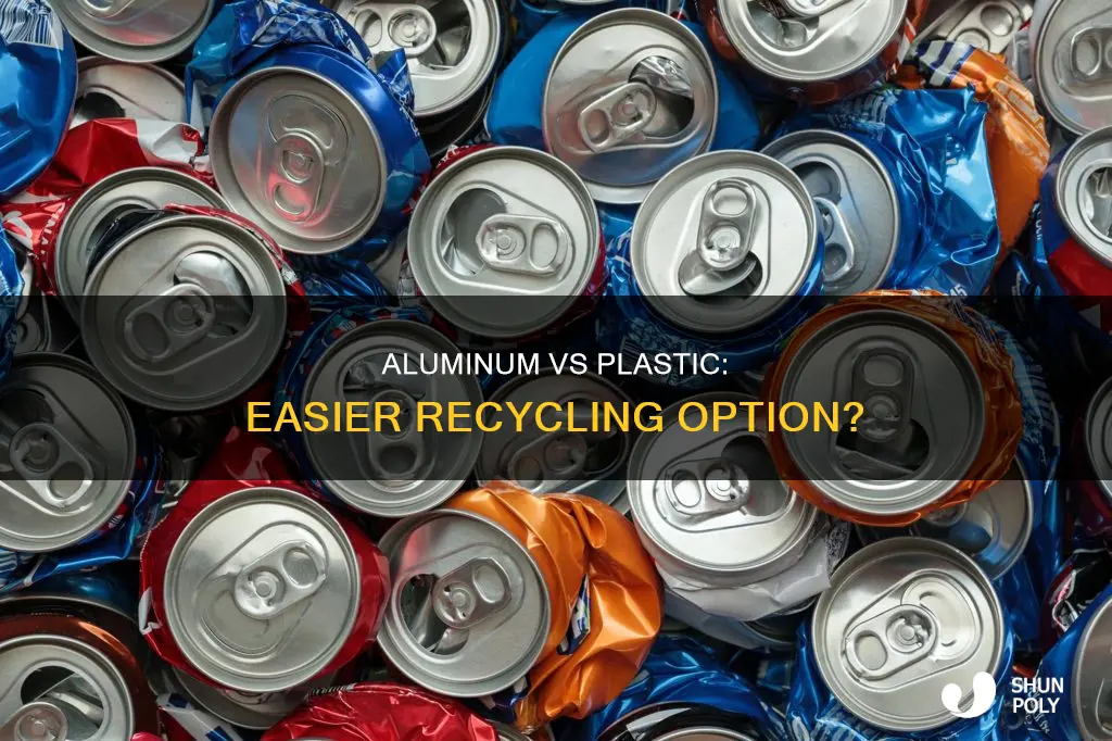 which is easier to recycle aluminum vs plastic