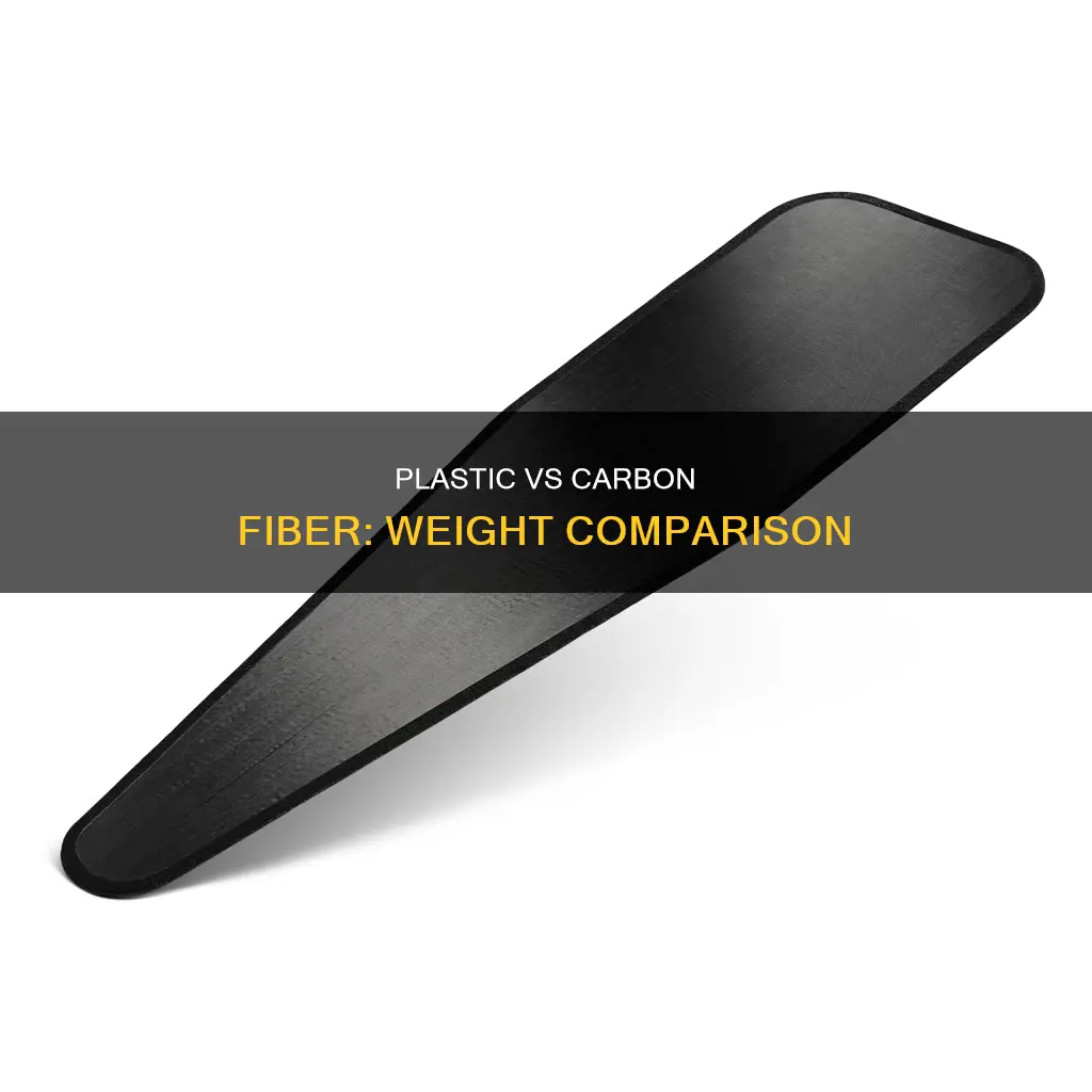 which is heavier plastic or carbon fiber