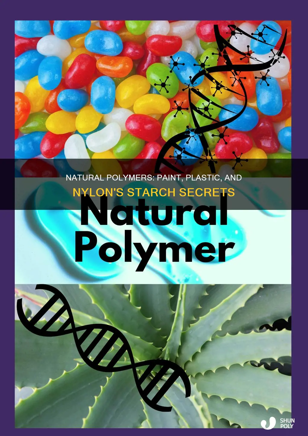 which is made of natural polymers paint nylon plastic starch