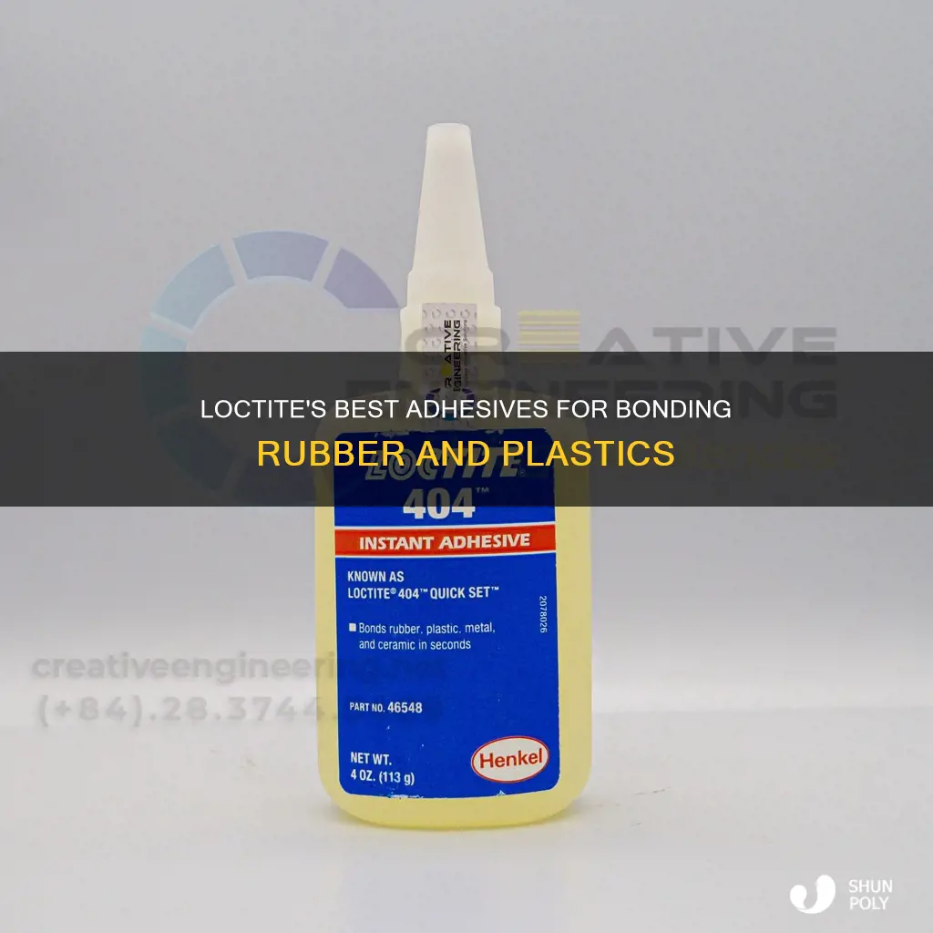 which loctite product bonds rubber and plastics