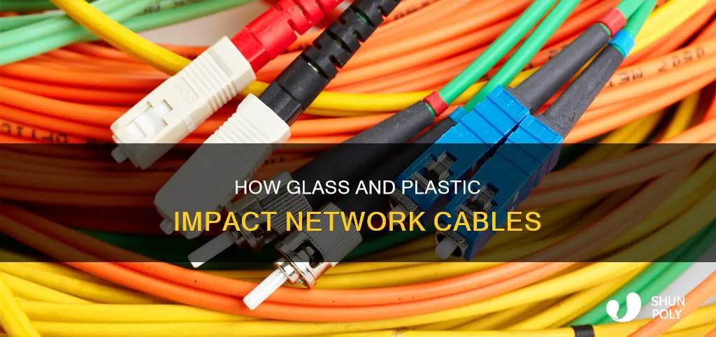 which network cable contains a glass or plastic core