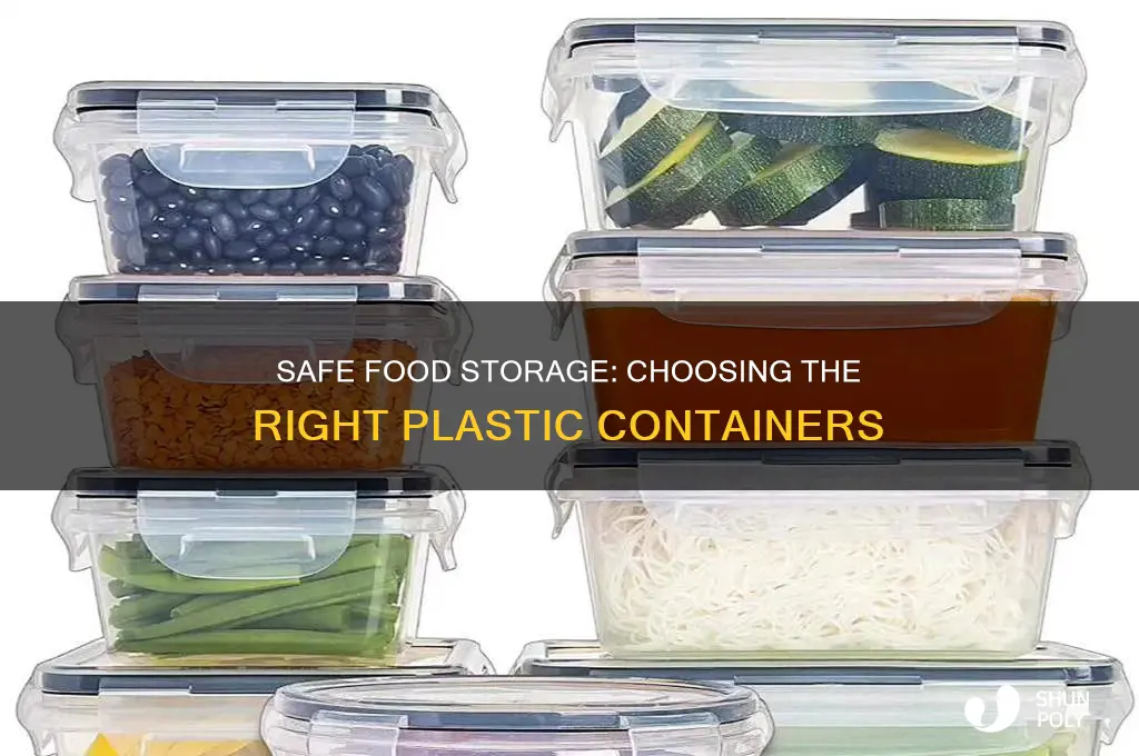 which plastic containers are safe for food storage