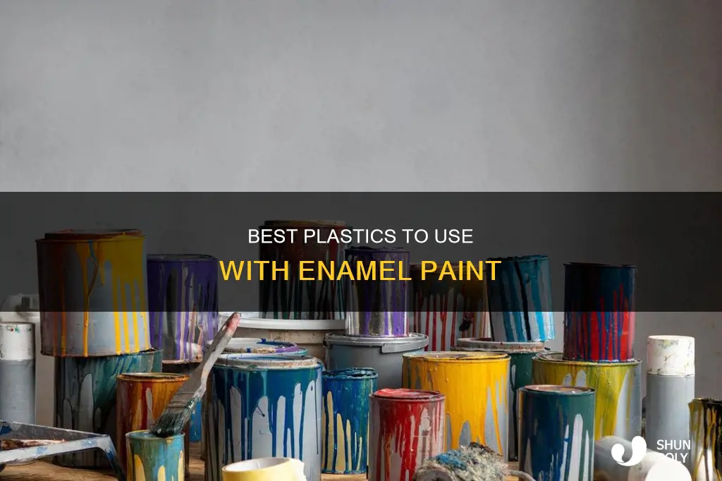 which plastic holds enamel paint