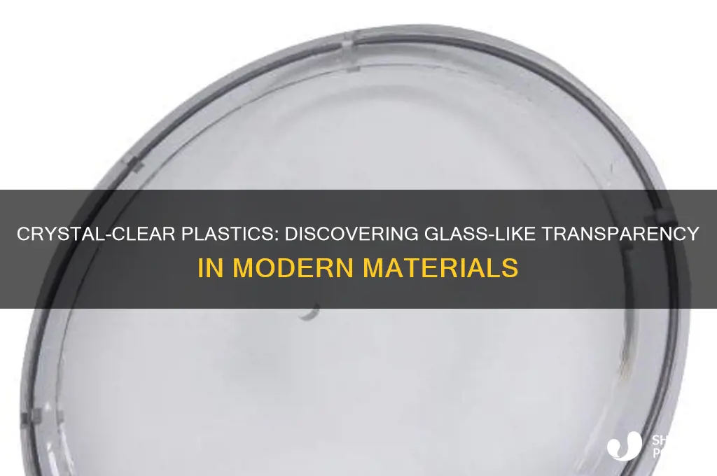 which plastic is as clear as glass
