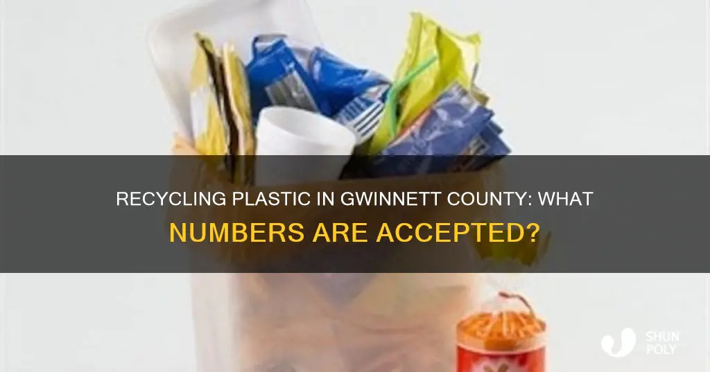 which plastic numbers are recyclable gwinnett county ga