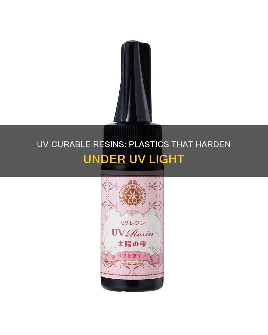 which plastic resins are uv curable