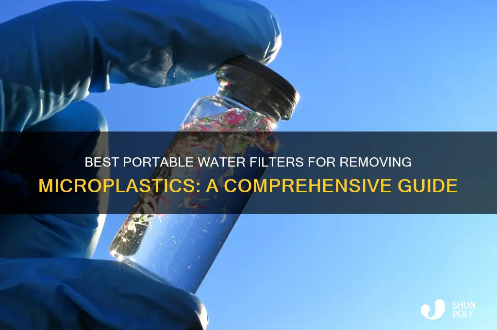 which portabel water filter removes plastic